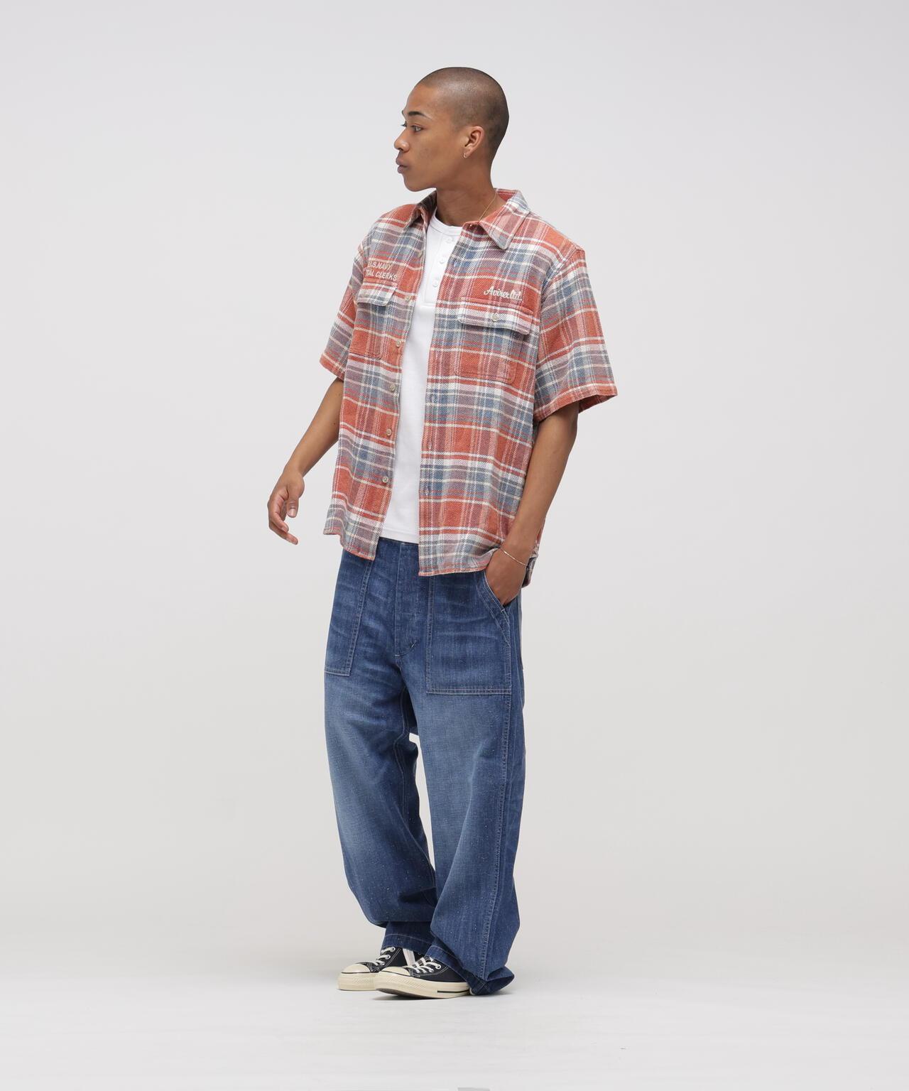 《AVIREX × UNIVERSAL OVERALL》 POSTAL FLANNEL SHIRT 襯衫