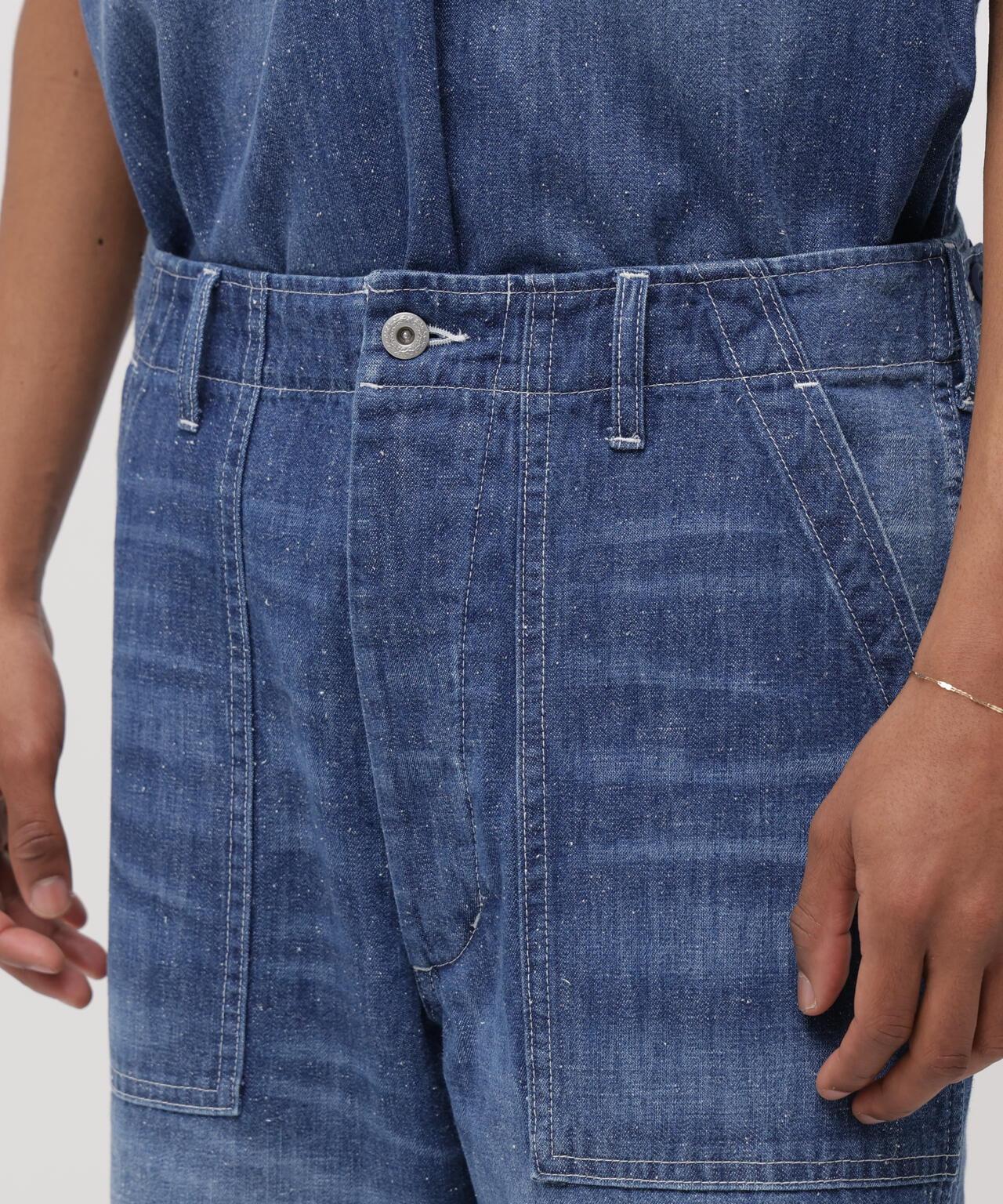 NAVY POSTAL DENIM PANTS 牛仔褲
