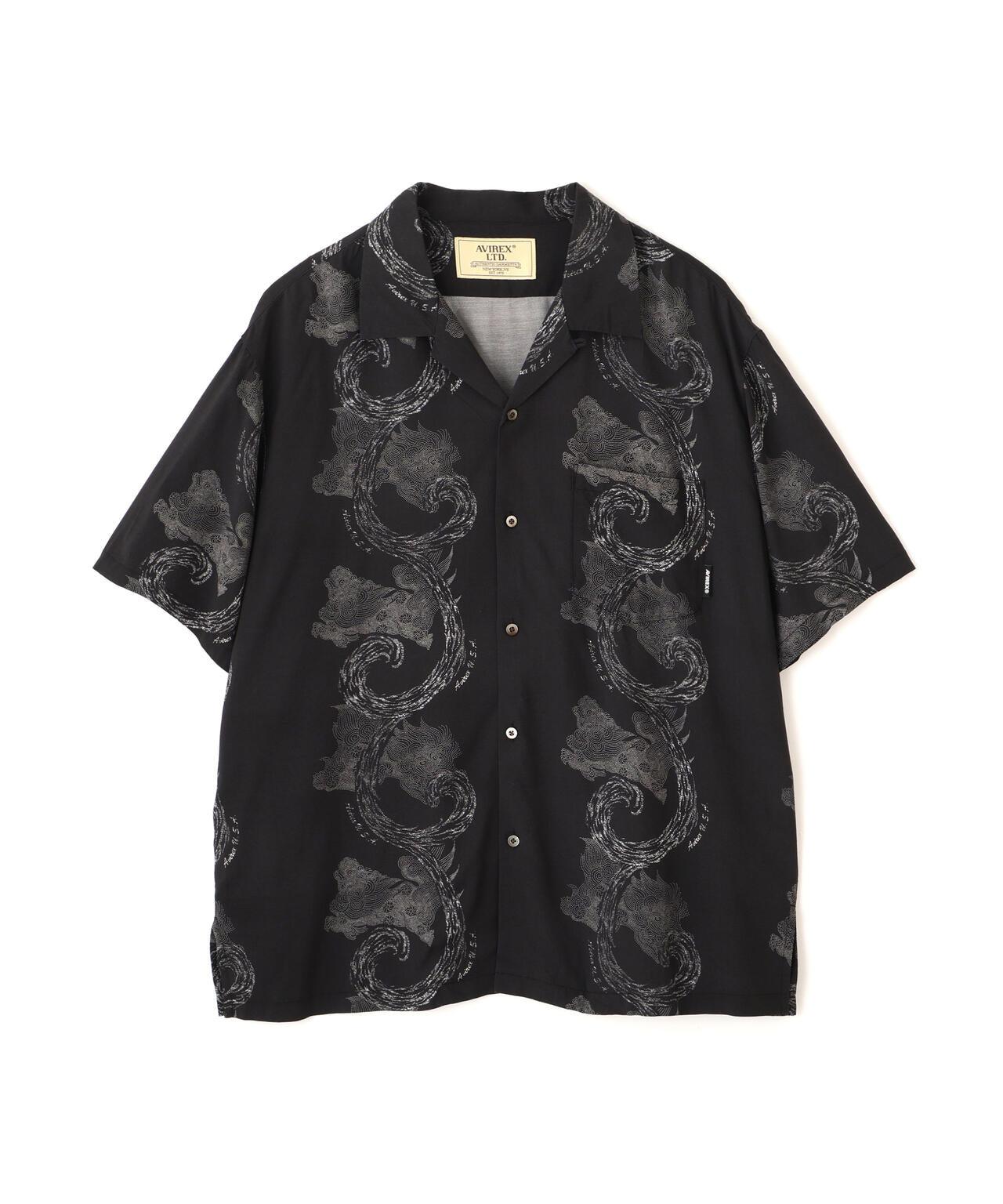 狛犬圖案 ALOHA SHIRT 襯衫