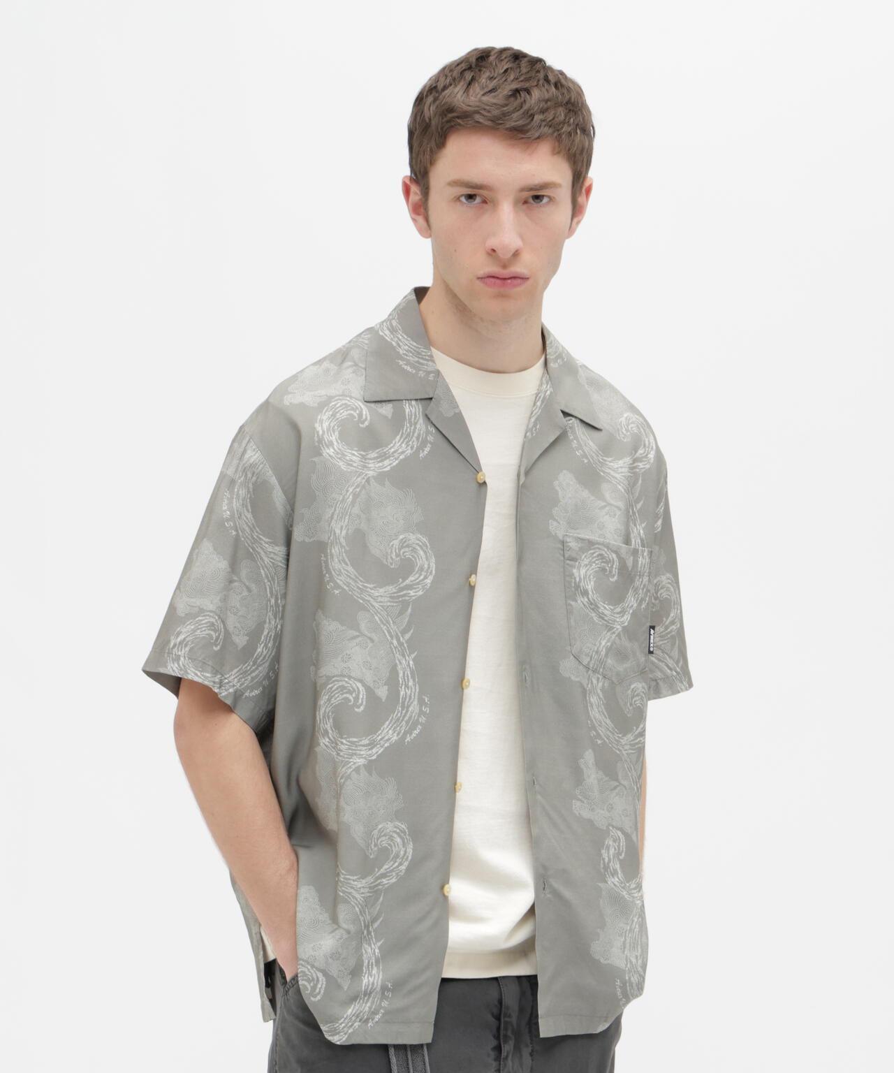 狛犬圖案 ALOHA SHIRT 襯衫