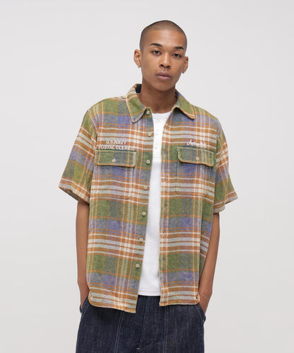《AVIREX × UNIVERSAL OVERALL》 POSTAL FLANNEL SHIRT 襯衫