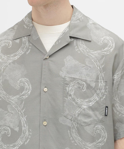 狛犬圖案 ALOHA SHIRT 襯衫