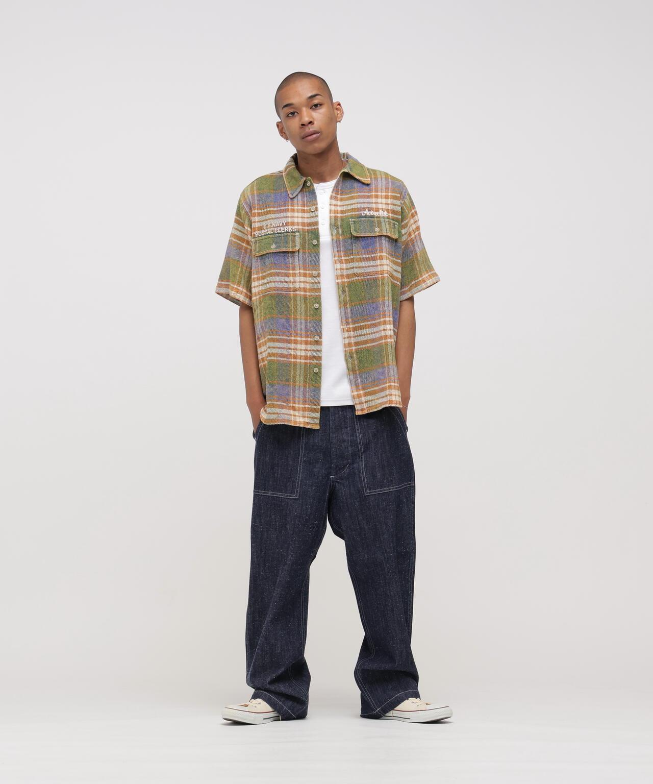 《AVIREX × UNIVERSAL OVERALL》 POSTAL FLANNEL SHIRT 襯衫