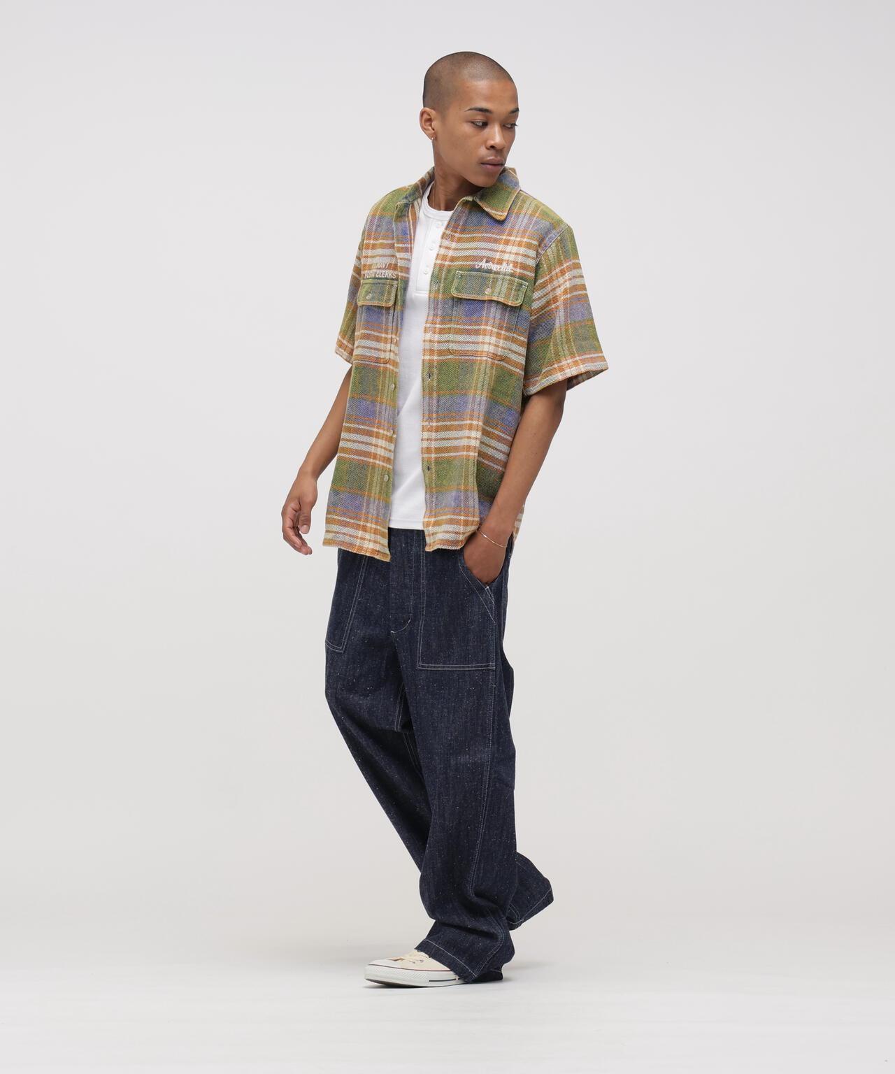 《AVIREX × UNIVERSAL OVERALL》 POSTAL FLANNEL SHIRT 襯衫