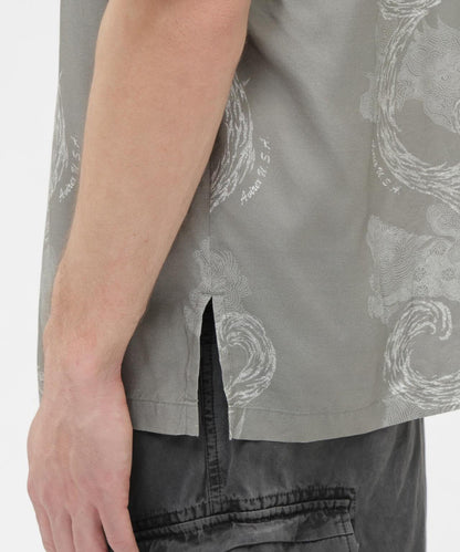 狛犬圖案 ALOHA SHIRT 襯衫
