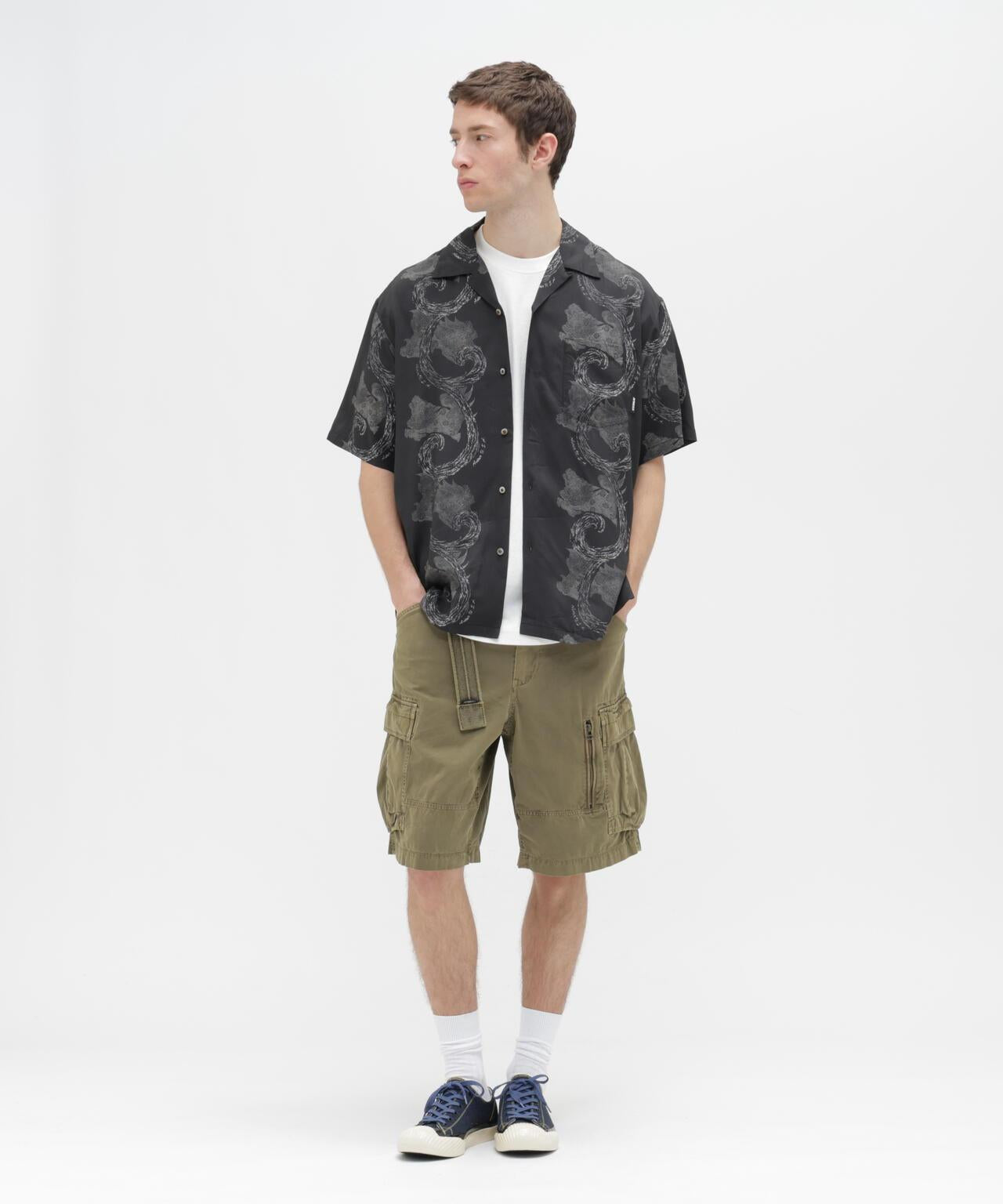 狛犬圖案 ALOHA SHIRT 襯衫