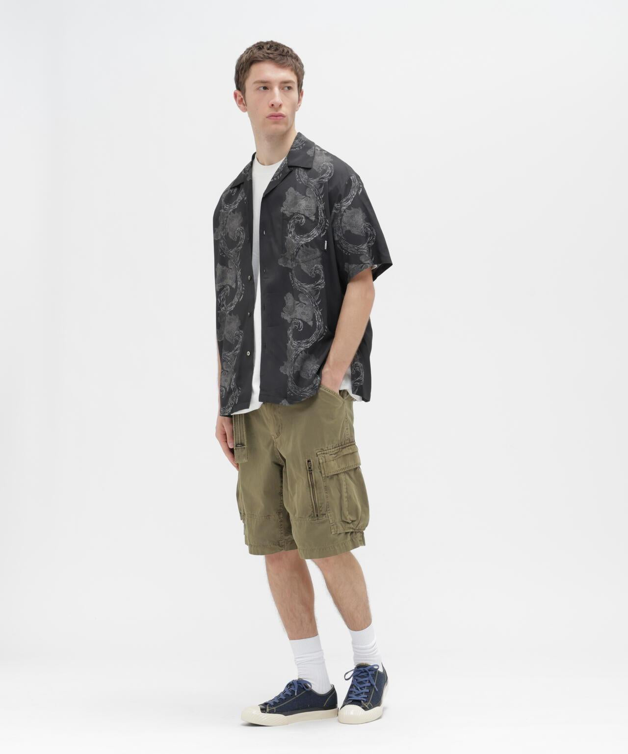 狛犬圖案 ALOHA SHIRT 襯衫