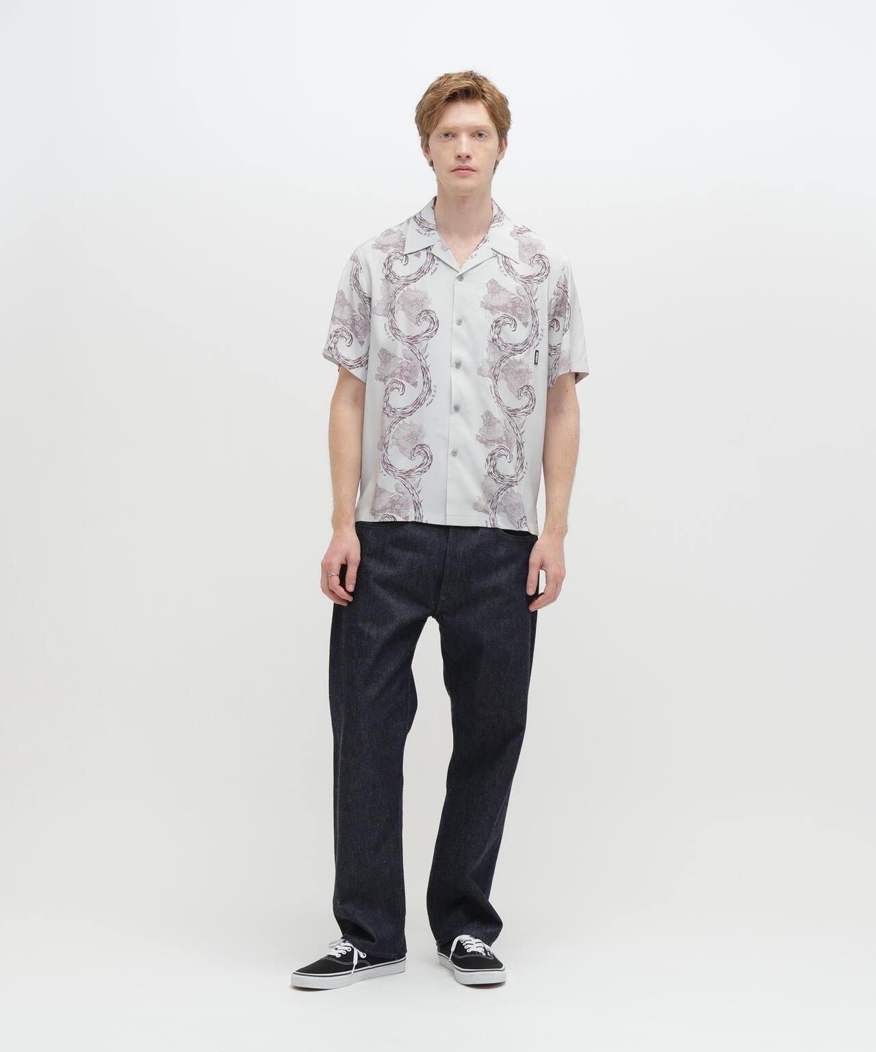狛犬圖案 ALOHA SHIRT 襯衫