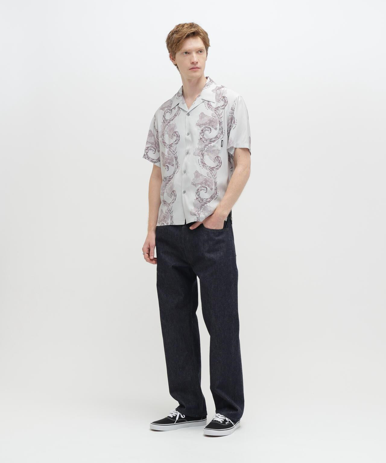 狛犬圖案 ALOHA SHIRT 襯衫