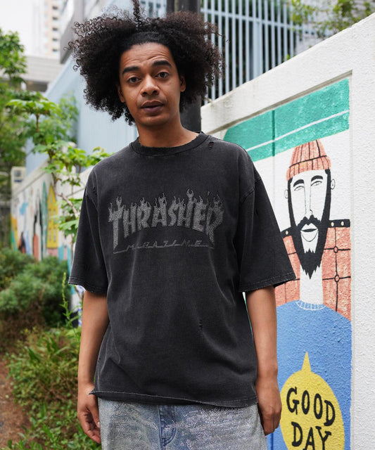 Thrasher LINESTONE TEE LHP限定 水鑽短袖T恤