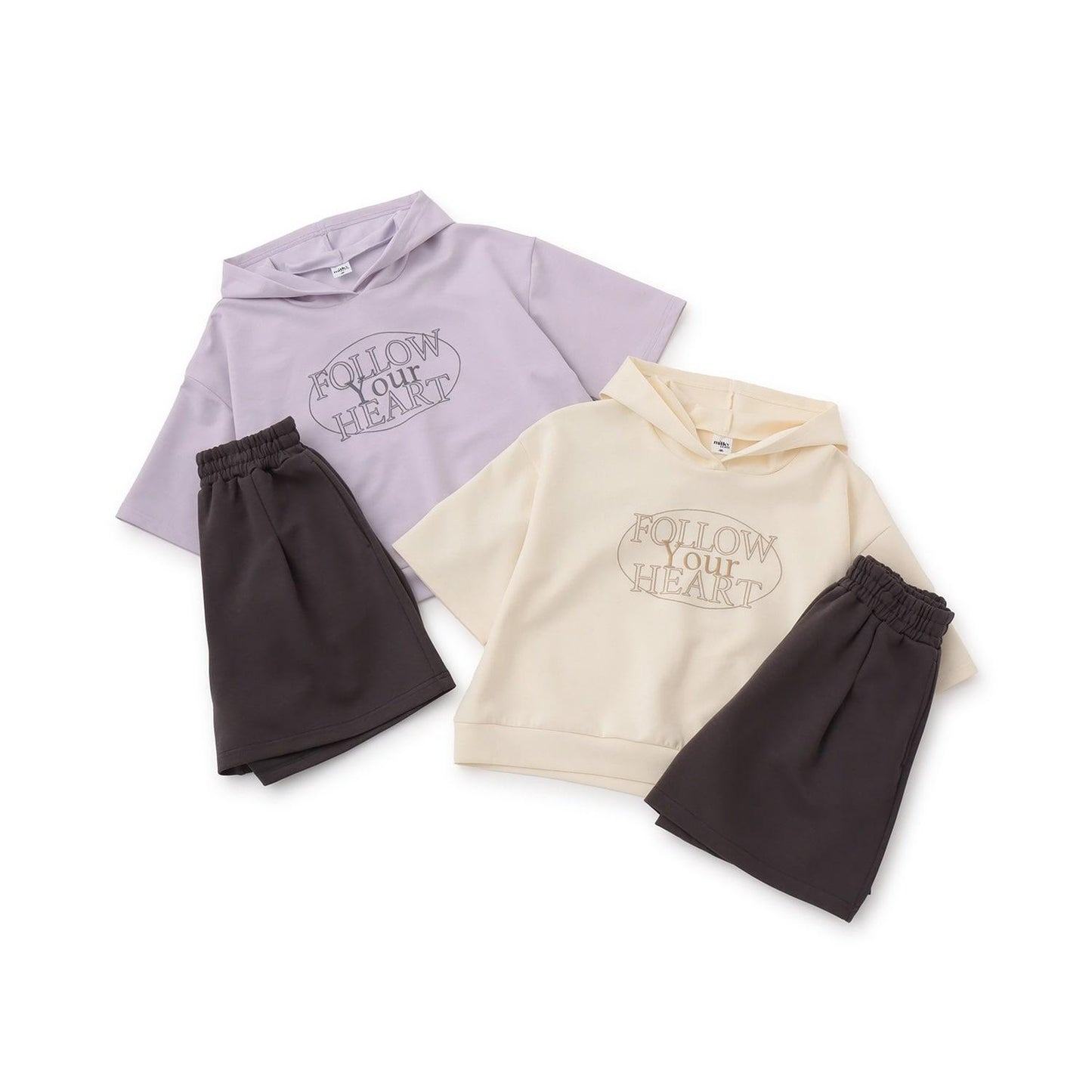 milky coast 寬鬆版型logo刺繡套裝