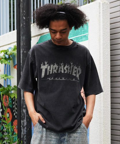 Thrasher LINESTONE TEE LHP限定 水鑽短袖T恤