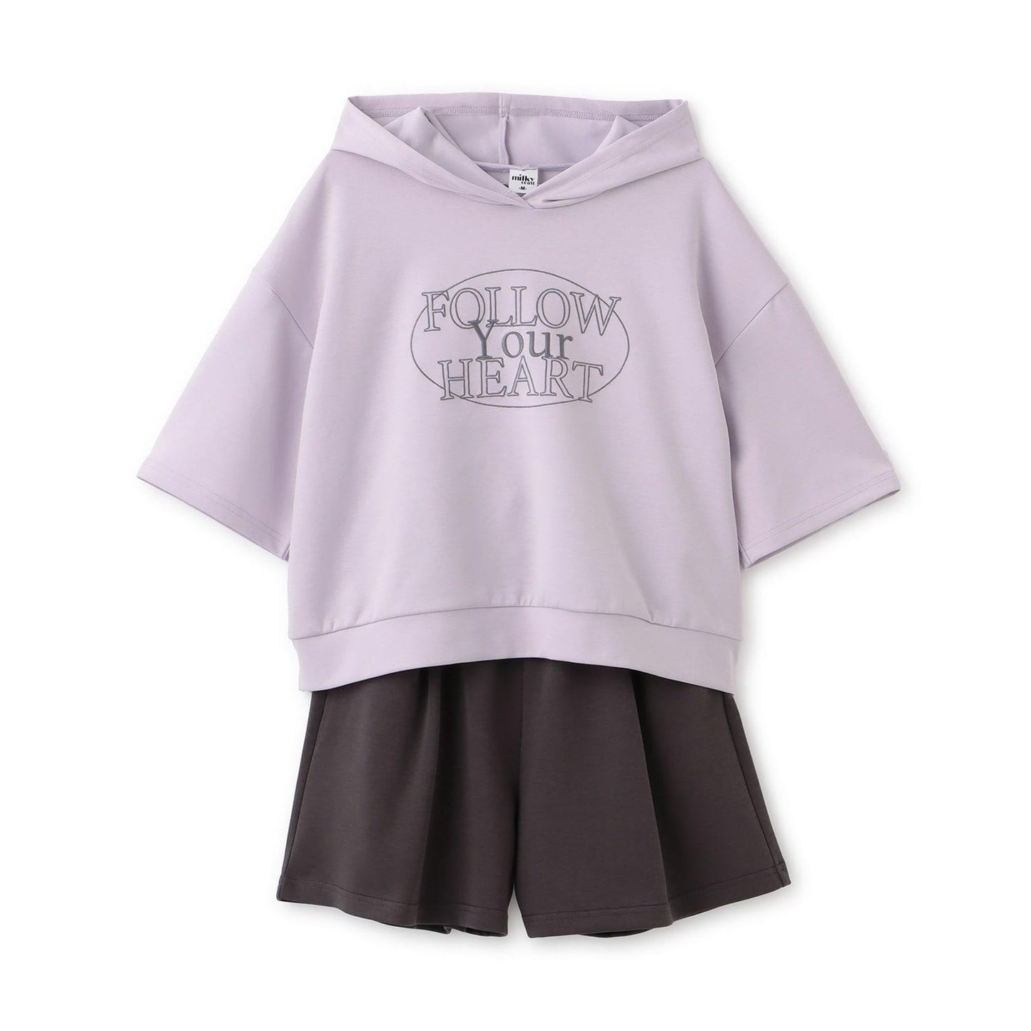 milky coast 寬鬆版型logo刺繡套裝