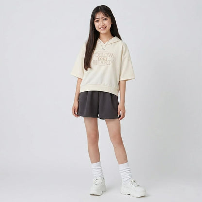 milky coast 寬鬆版型logo刺繡套裝