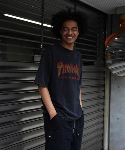 Thrasher LINESTONE TEE LHP限定 水鑽短袖T恤