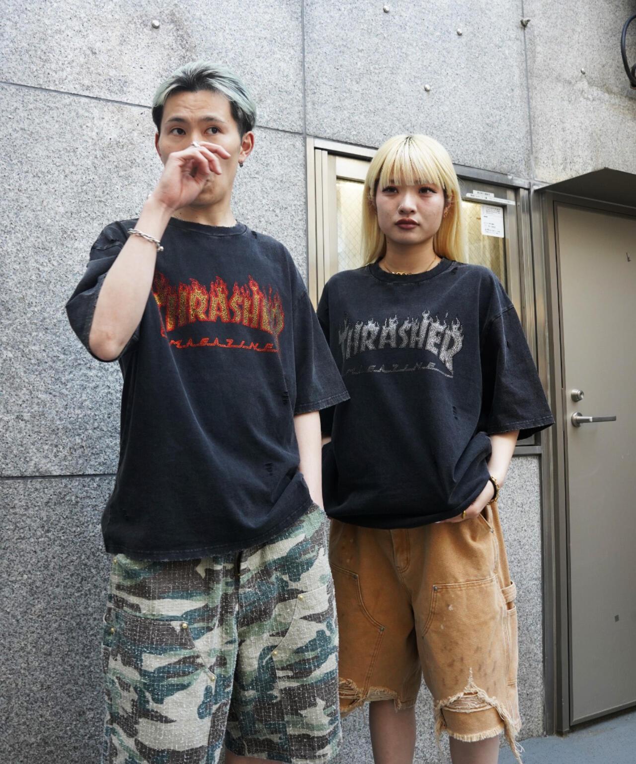 Thrasher LINESTONE TEE LHP限定 水鑽短袖T恤