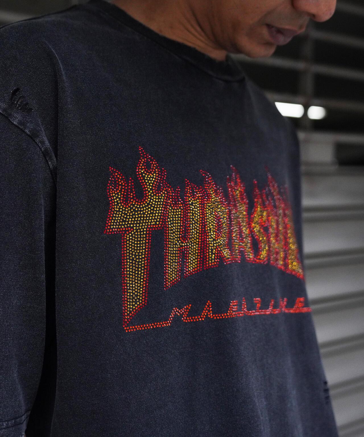 Thrasher LINESTONE TEE LHP限定 水鑽短袖T恤