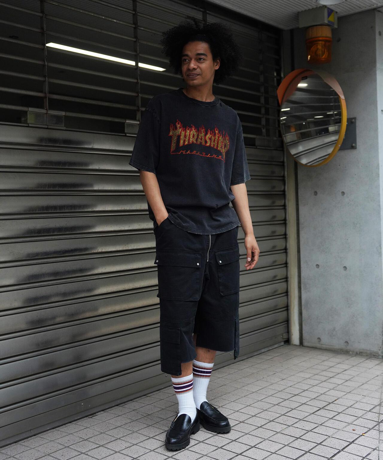 Thrasher LINESTONE TEE LHP限定 水鑽短袖T恤