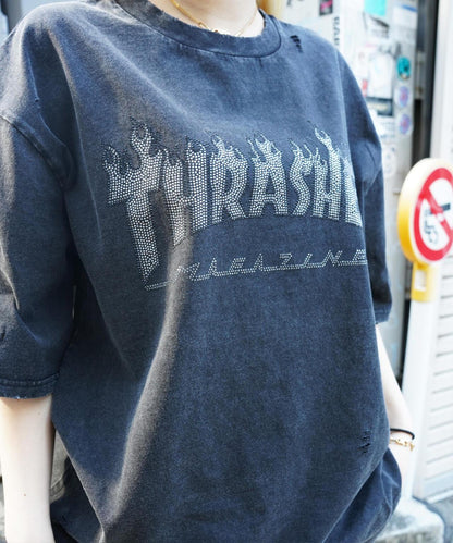Thrasher LINESTONE TEE LHP限定 水鑽短袖T恤