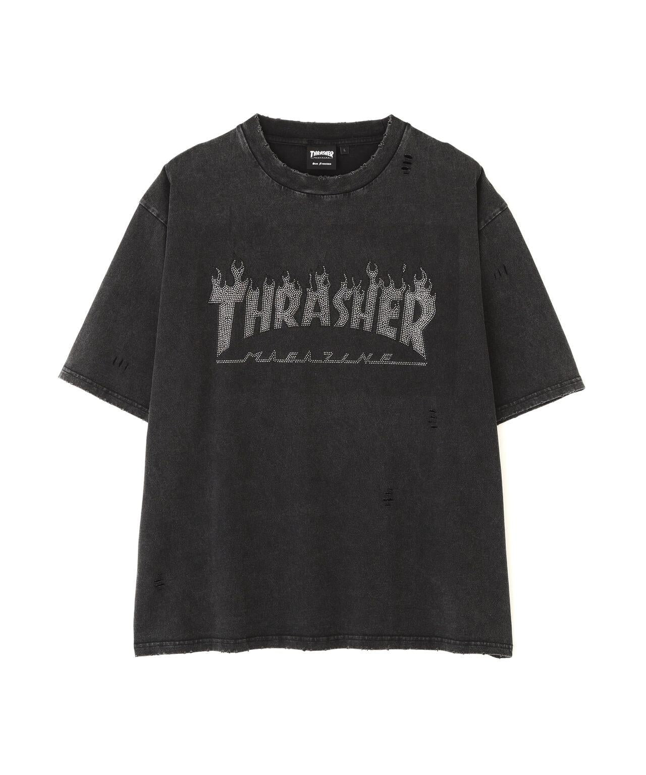 Thrasher LINESTONE TEE LHP限定 水鑽短袖T恤