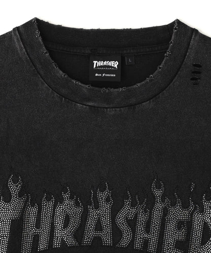 Thrasher LINESTONE TEE LHP限定 水鑽短袖T恤
