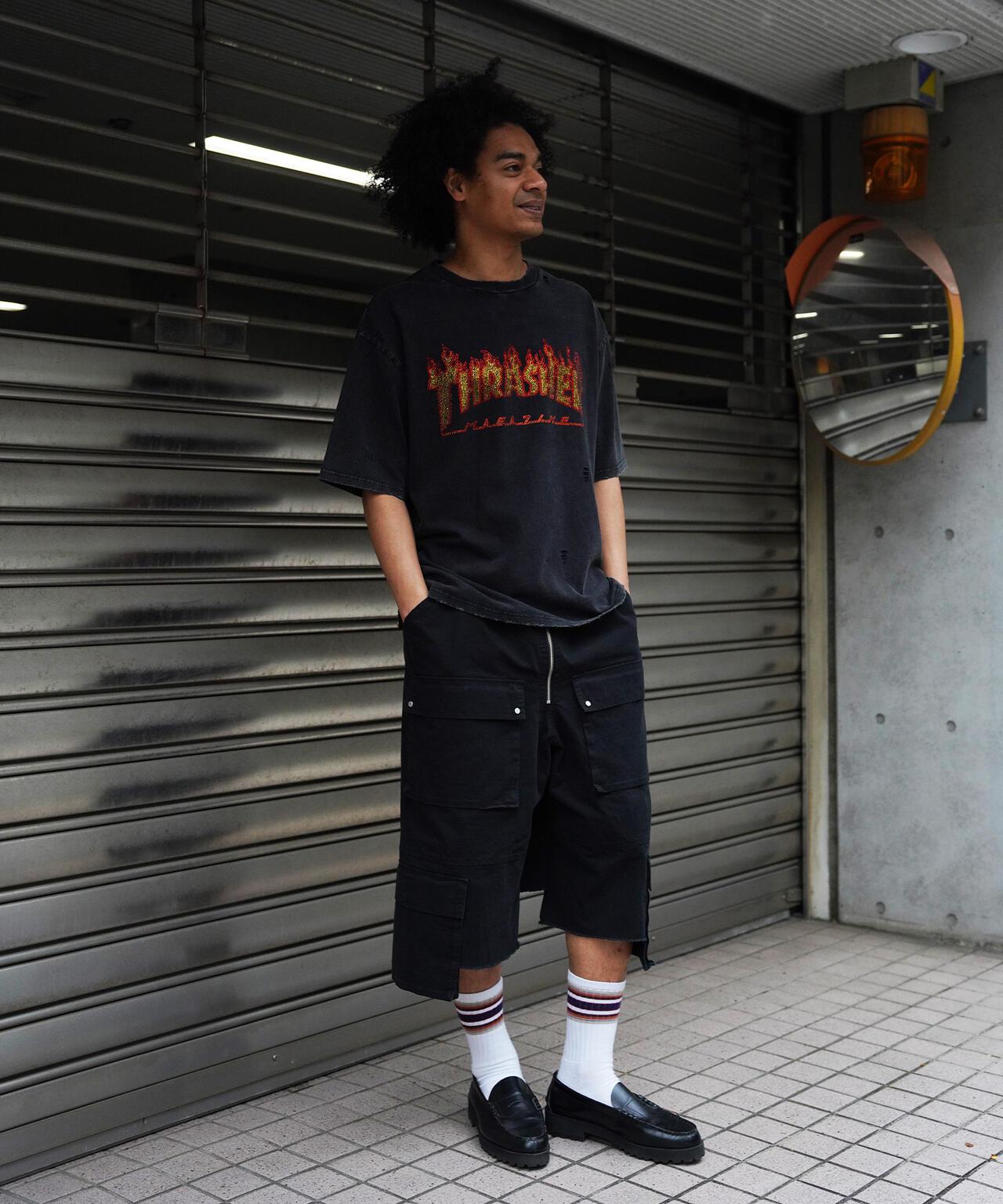 Thrasher LINESTONE TEE LHP限定 水鑽短袖T恤