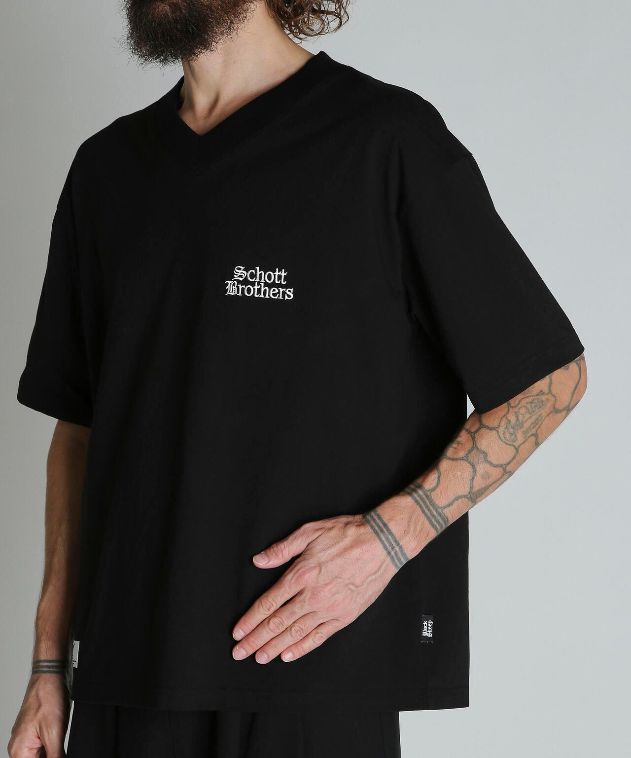 B.S. V NECK T-SHIRT ブラックシープ V領T恤