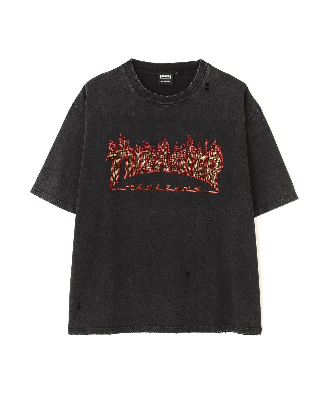 Thrasher LINESTONE TEE LHP限定 水鑽短袖T恤