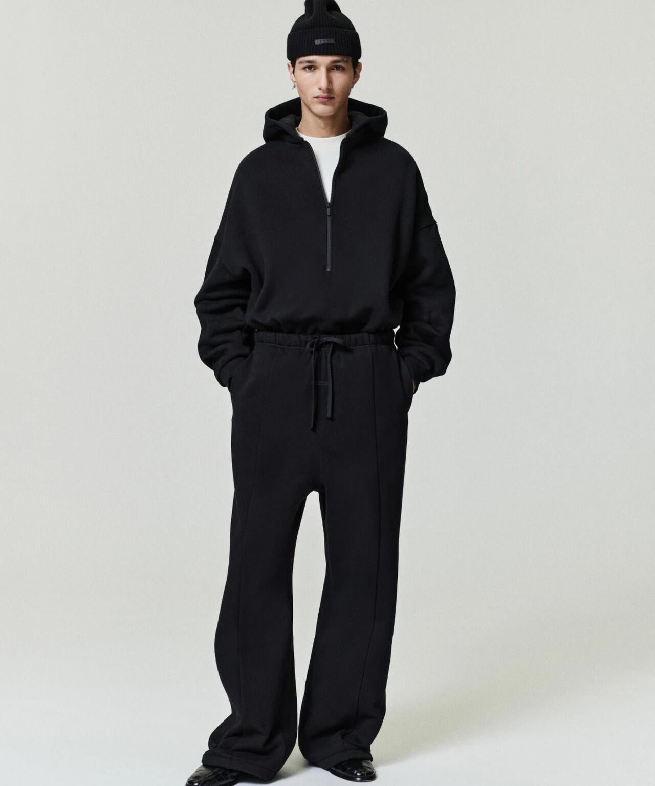 Fear of God ESSENTIALS/FOG エッセンシャルズ PROPERTY LOUNGE HALF ZIP HOODIE 半拉鍊連帽衛衣