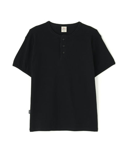 MINI WAFFLE HENRY NECK T恤