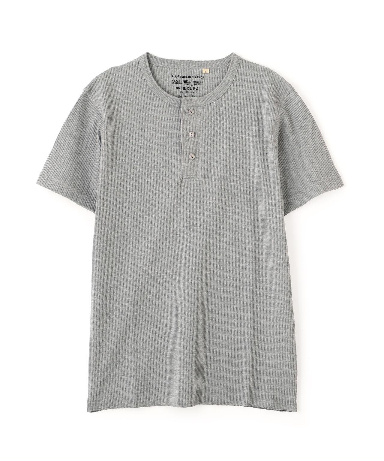 《DAILY/デイリー》 THERMAL HENRY NECK T-SHIRT