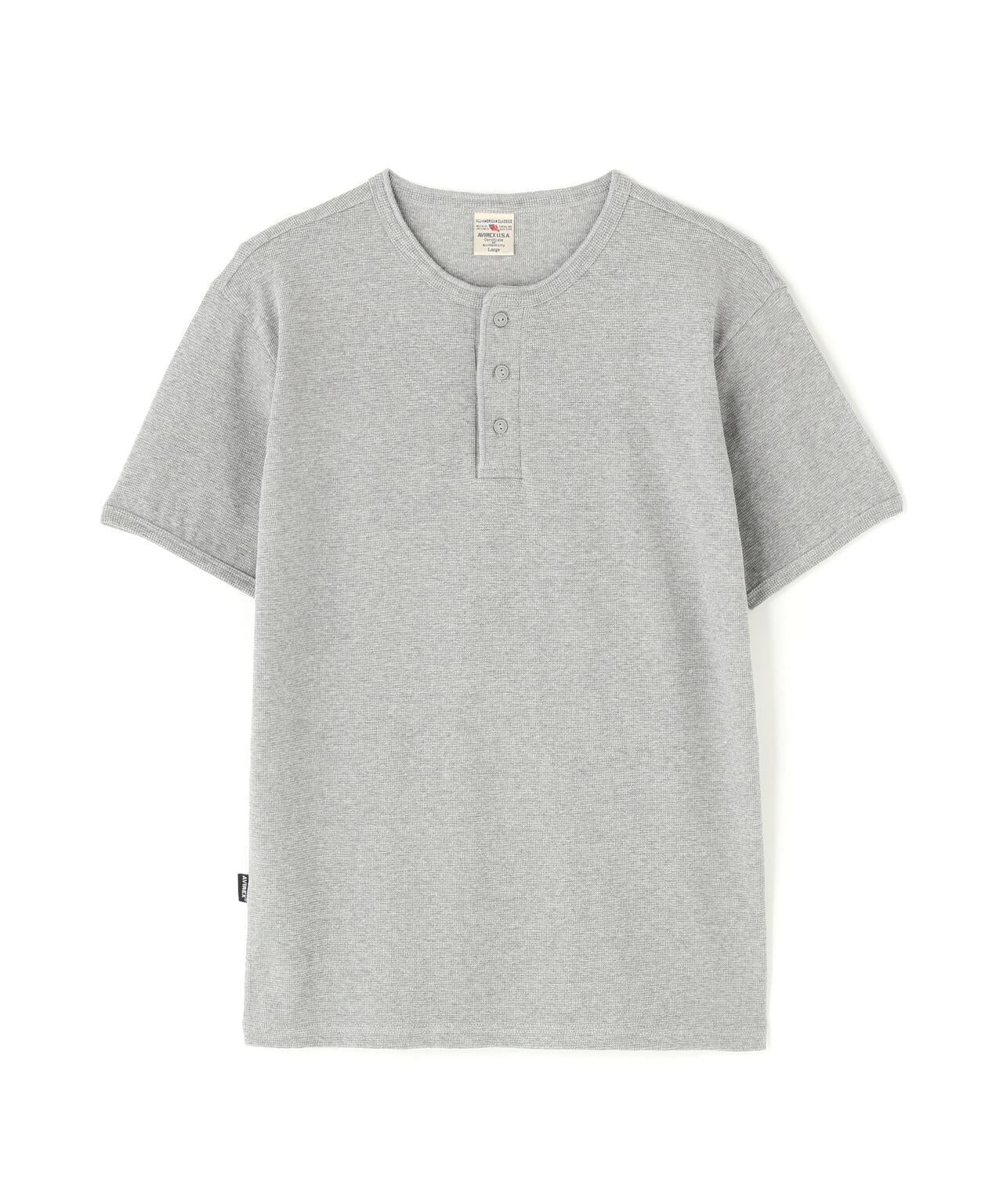 MINI WAFFLE HENRY NECK T恤