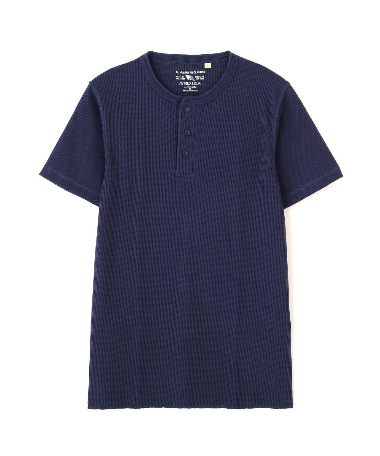 《DAILY/デイリー》 THERMAL HENRY NECK T-SHIRT