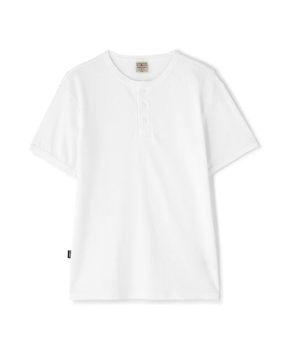 MINI WAFFLE HENRY NECK T恤