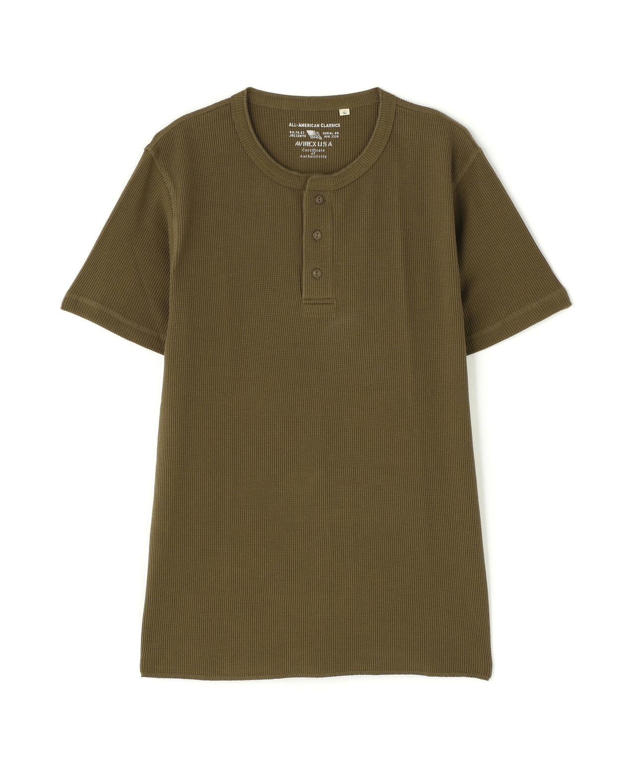 《DAILY/デイリー》 THERMAL HENRY NECK T-SHIRT