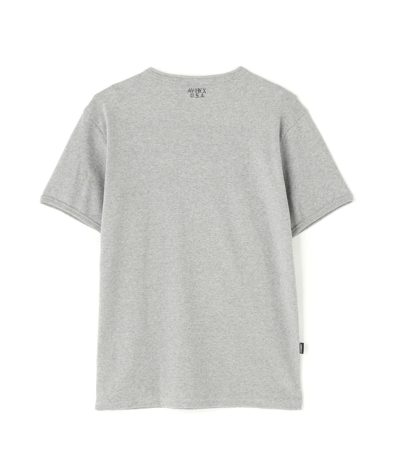 MINI WAFFLE HENRY NECK T恤