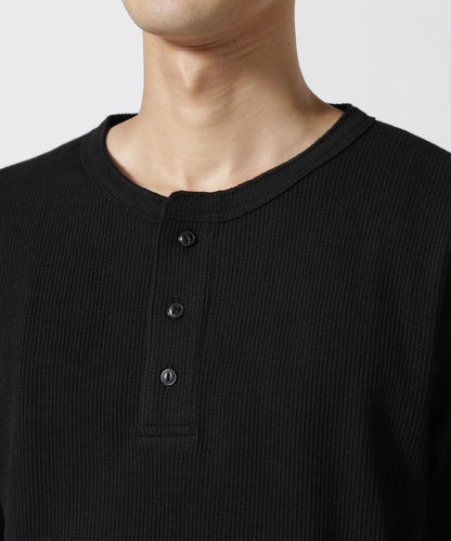 《DAILY/デイリー》 THERMAL HENRY NECK T-SHIRT