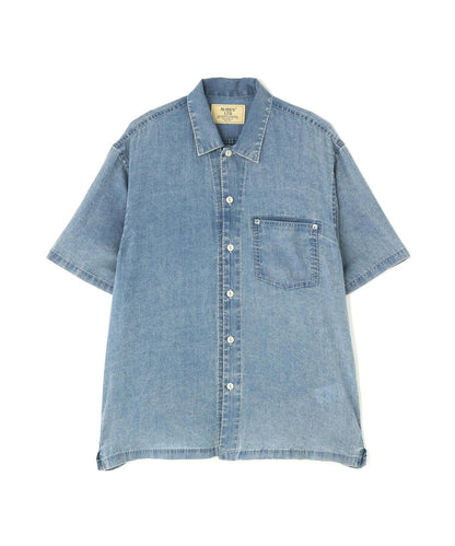 WIND THROUGH DENIM S/S SHIRTS 牛仔短袖襯衫