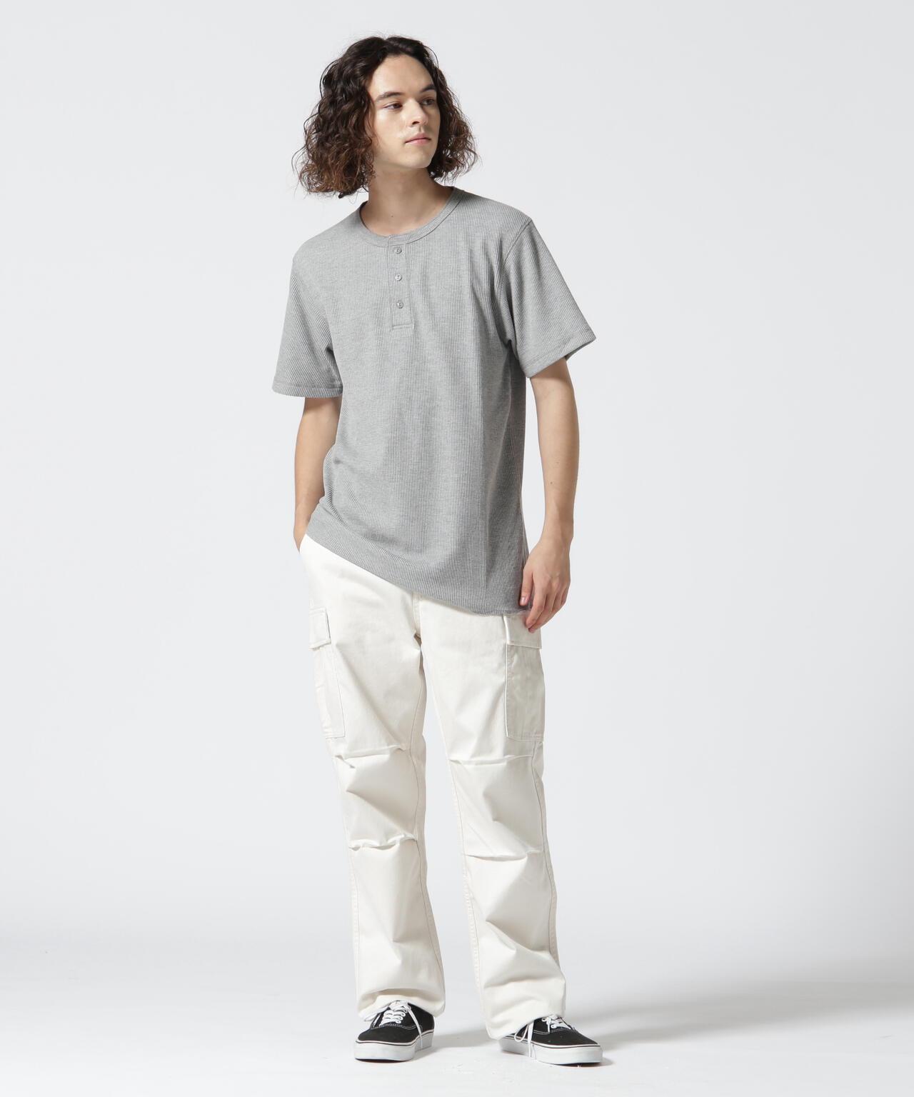《DAILY/デイリー》 THERMAL HENRY NECK T-SHIRT