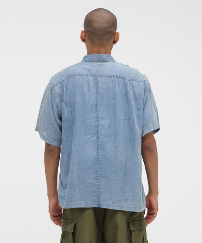WIND THROUGH DENIM S/S SHIRTS 牛仔短袖襯衫