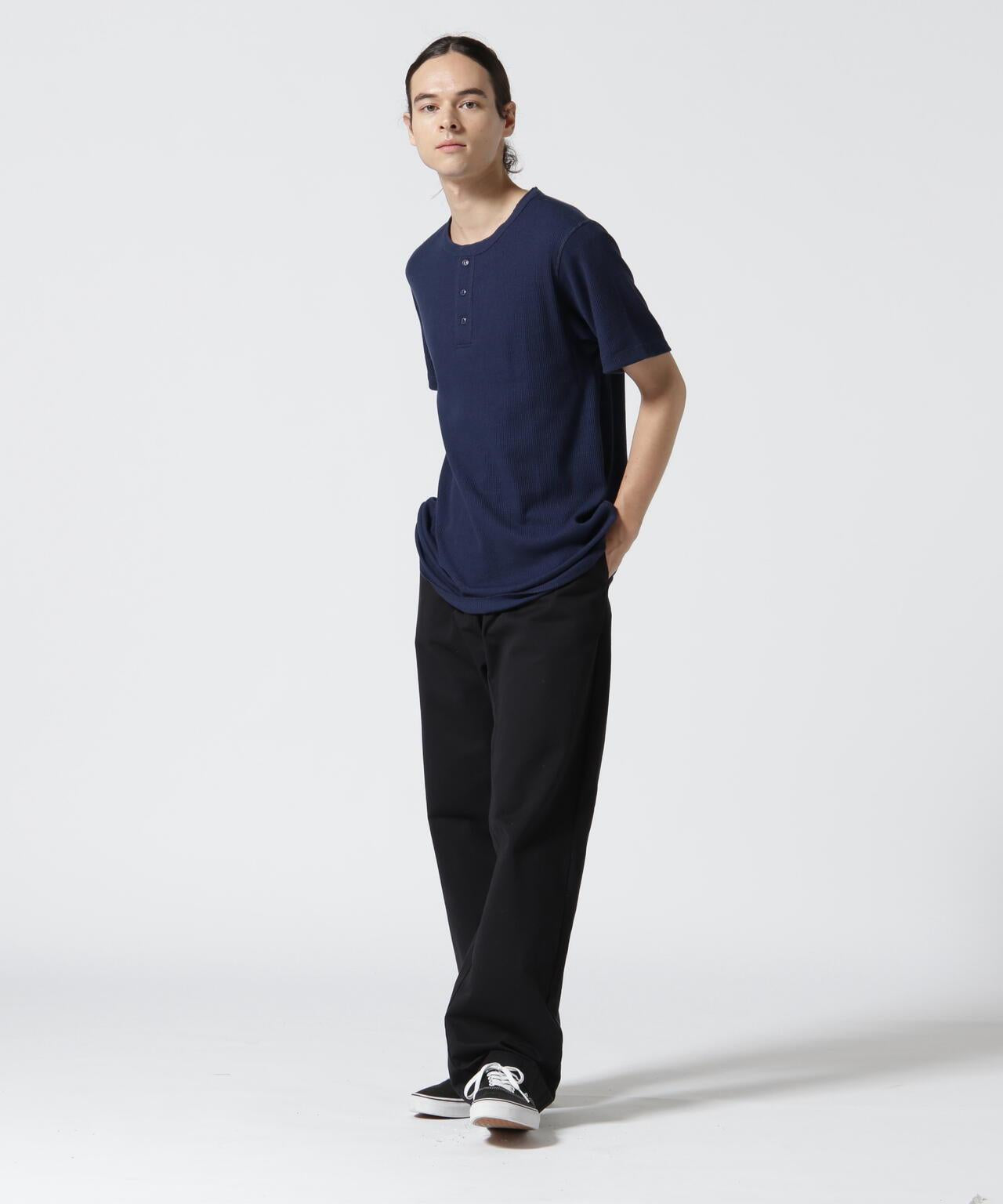 《DAILY/デイリー》 THERMAL HENRY NECK T-SHIRT