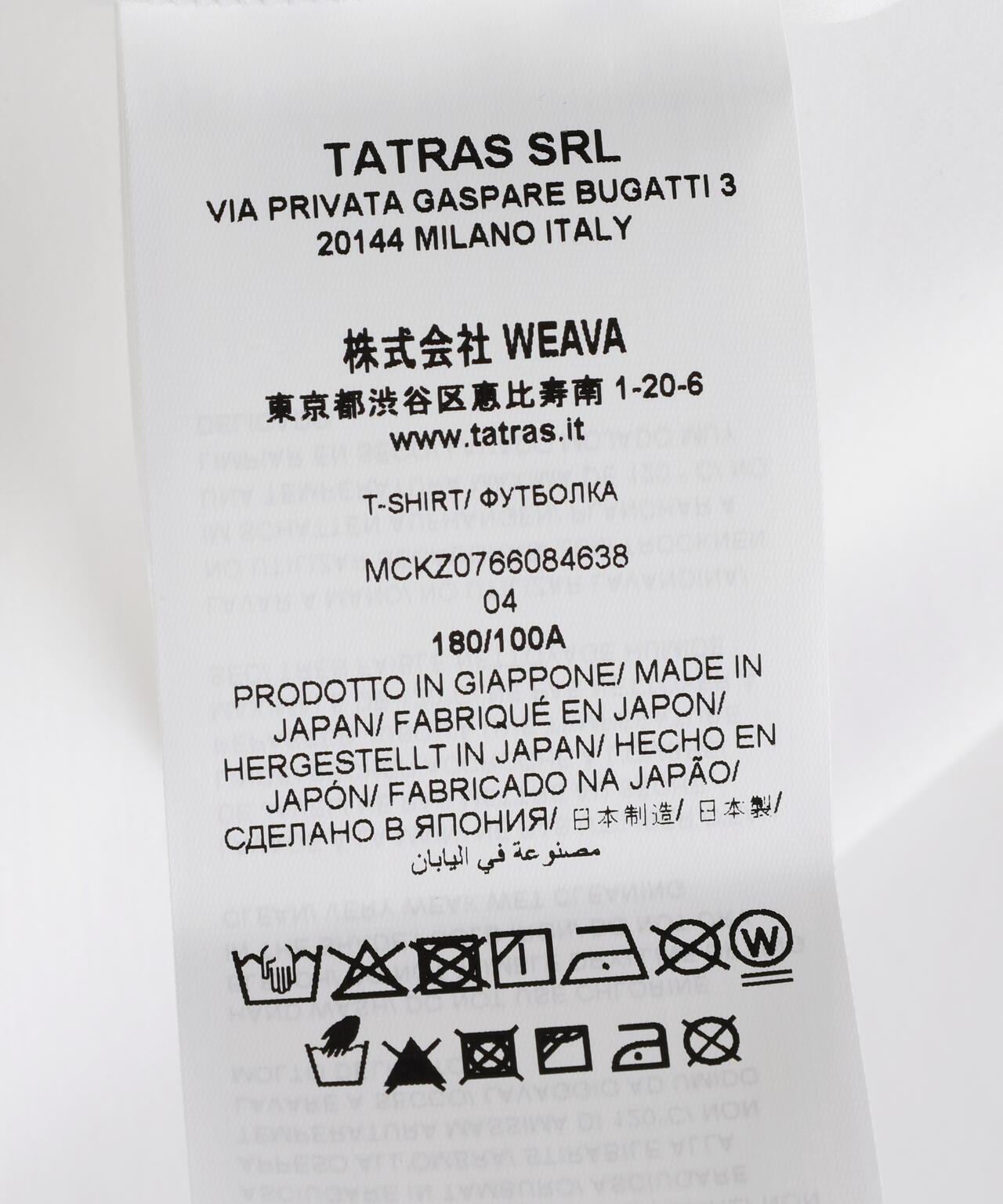 TATRAS(タトラス) B'2nd Exclusive ADRIANO T恤