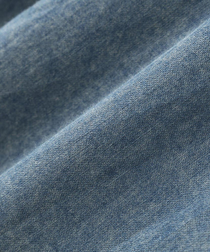 WIND THROUGH DENIM S/S SHIRTS 牛仔短袖襯衫