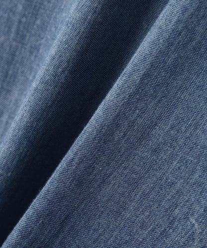 WIND THROUGH DENIM S/S SHIRTS 牛仔短袖襯衫