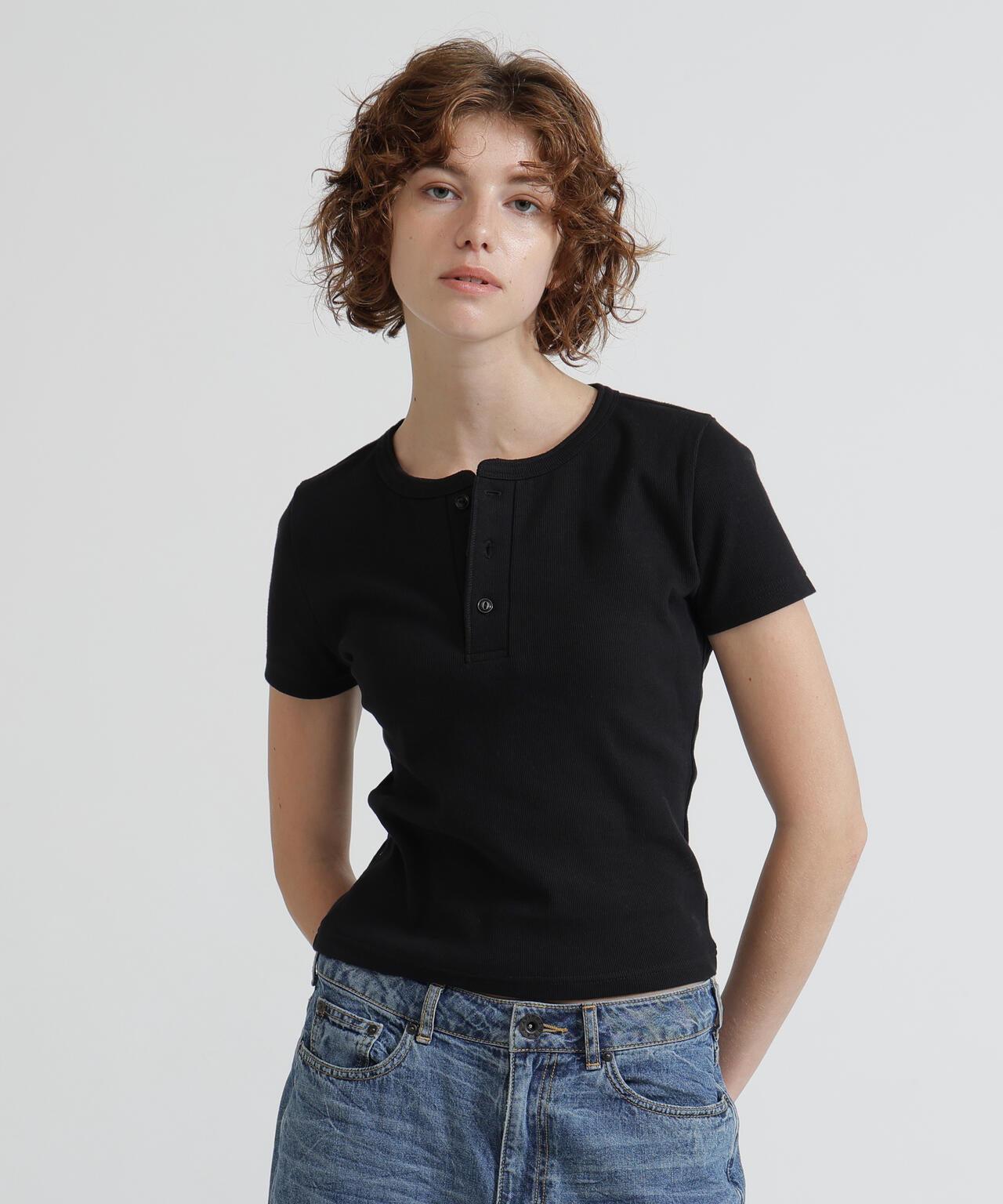 《DAILY/WOMAN》 S/S HENLEY NECK T-SHIRT T恤