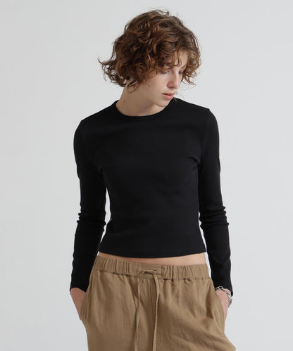 DAILY/WOMAN L/S 圓領T恤