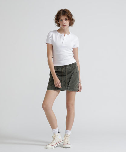 《DAILY/WOMAN》 S/S HENLEY NECK T-SHIRT T恤