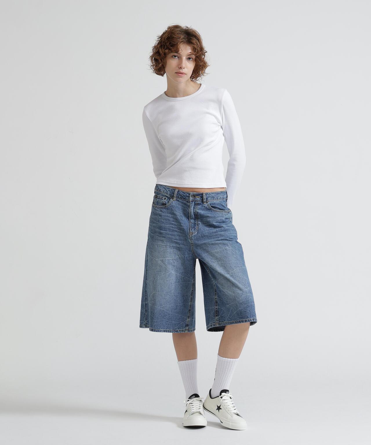 BERMUDA HALF DENIM PANTS 牛仔短褲