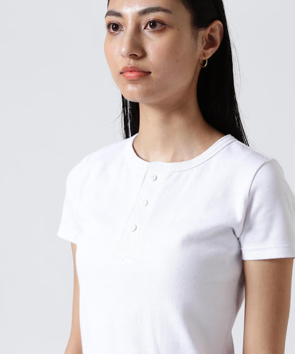 《DAILY/WOMAN》 S/S HENLEY NECK T-SHIRT T恤