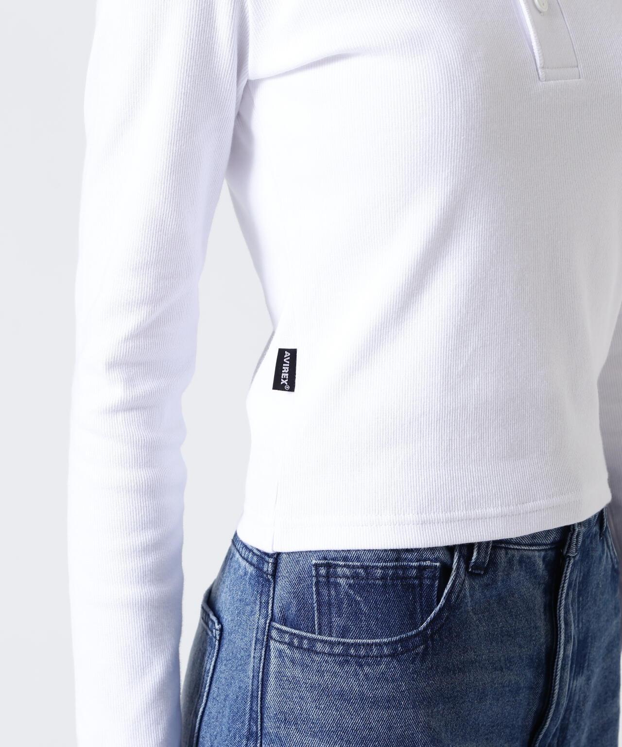 長袖 Henley領 T恤 DAILY/WOMAN L/S HENLEY NECK T-SHIRT